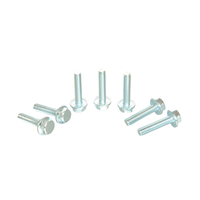 Hatszögletű karima tömítéssel és fogazott csavarokkal